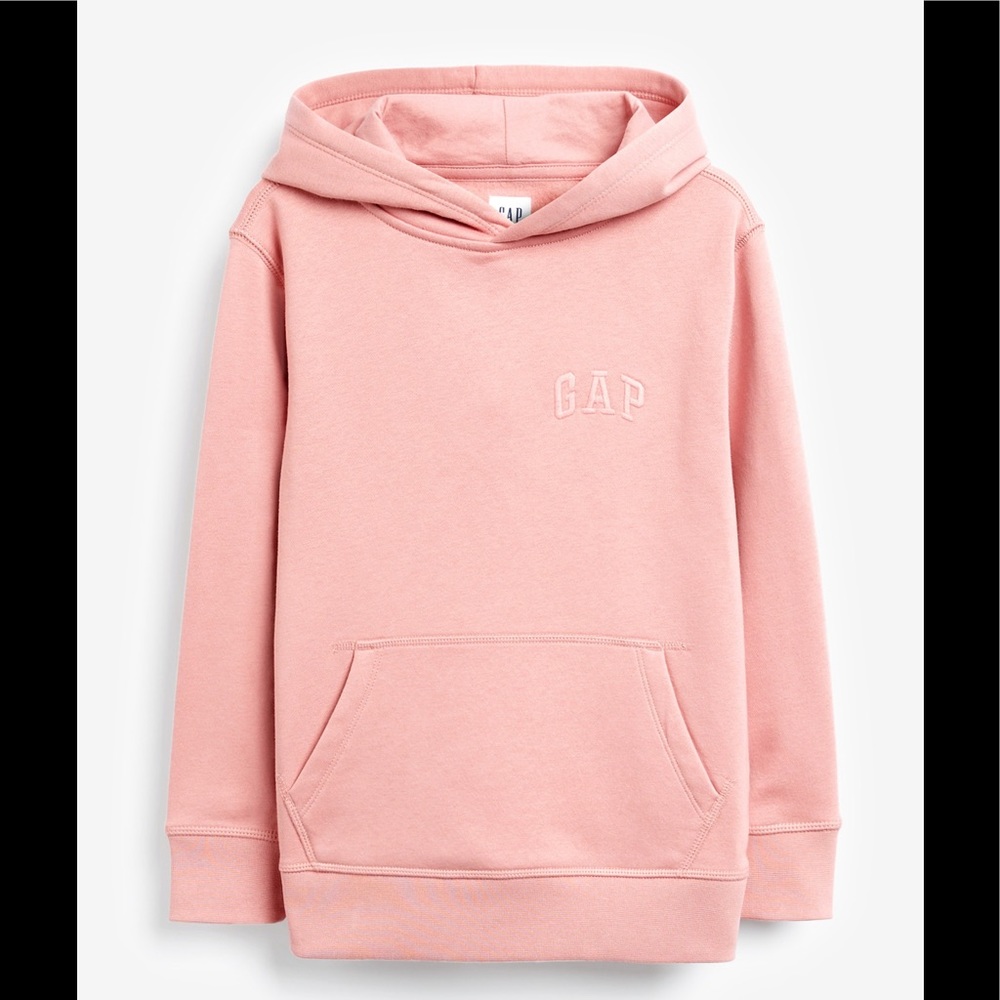 Gap kids pink logo hoodie pullover sweatshirt Smal